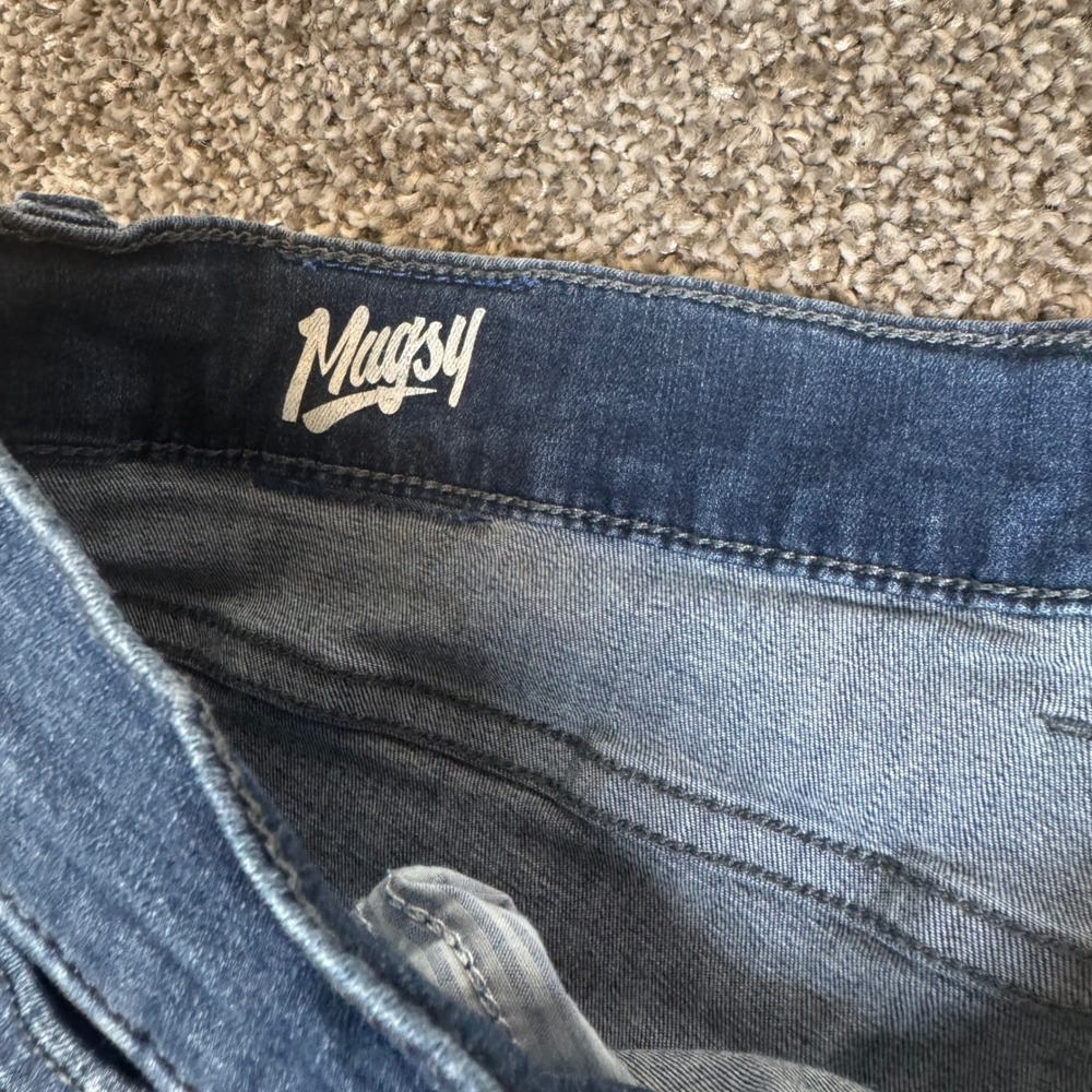 Mugsy Fultons Dark Blue Stretch Slim Straight Jeans Mens 40x30 FLX3NFU 40X30 - Picture 3 of 8